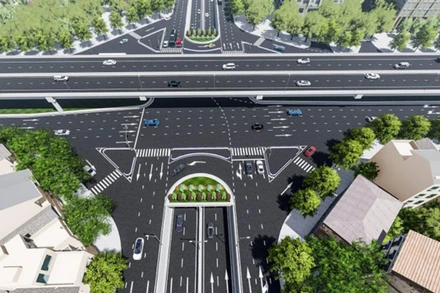 Phối cảnh thiết kế hầm chui.