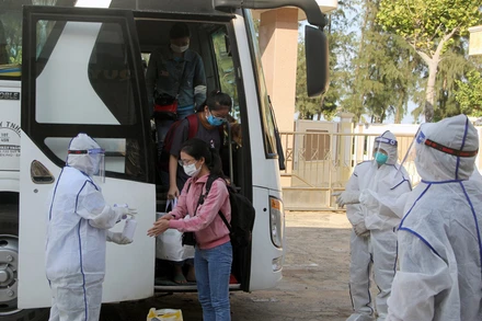 Phú Yên đón 122 công dân từ Đà Nẵng