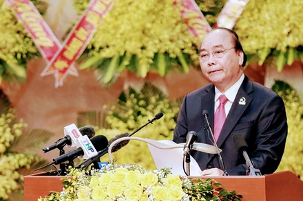 Thủ tướng Nguyễn Xuân Phúc phát biểu chỉ đạo Đại hội.