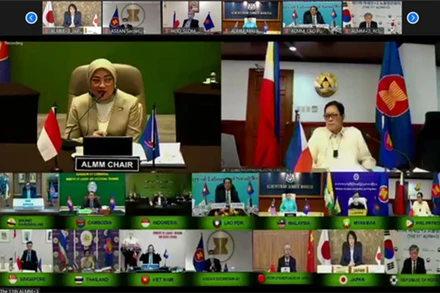 Hội nghị diễn ra theo hình thức trực tuyến.