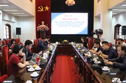 Giao lưu trực tuyến: Phát triển bảo hiểm y tế học sinh, sinh viên, hướng tới mục tiêu bảo hiểm y tế toàn dân