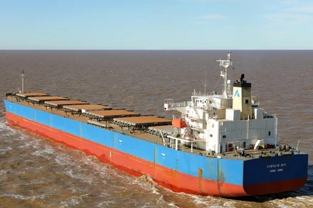 Tàu FORTUNE IRIS cứu ba thuyền viên bị trôi dạt trên biển.