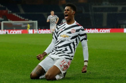 M.Rashford tỏa sáng ghi bàn quyết định Man Unjited thắng PSG 2-1.