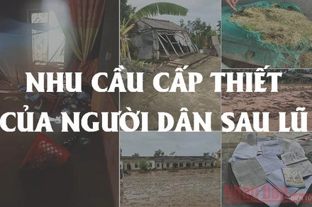 Nhiều nhu cầu cấp thiết của bà con vùng lũ miền trung cần được hỗ trợ. 