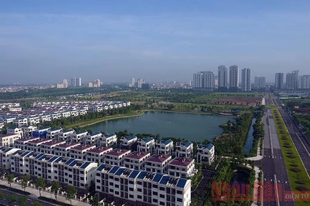 Khu đô thị mới Tây Hồ Tây, Hà Nội. Ảnh: NDĐT