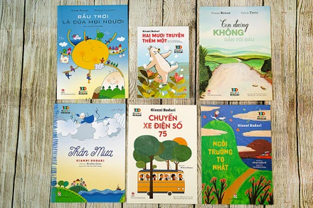 Các tác phẩm của Rodari do NXB Kim Đồng ấn hành nhân kỷ niệm 100 năm ngày sinh của ông.