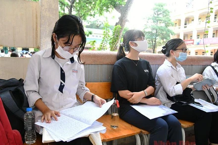 Thí sinh tại Kỳ thi tốt nghiệp THPT 2020. Ảnh: THỦY NGUYÊN