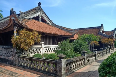 Chùa Keo Thái Bình gồm 17 công trình, với 128 gian phân bố trên diện tích hơn 2.000 m2.