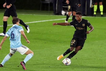 Ansu Fati (số 22) tiếp tục tỏa sáng trong chiến thắng thứ 2 liên tiếp của Barca. (Ảnh: FC Barcelona)