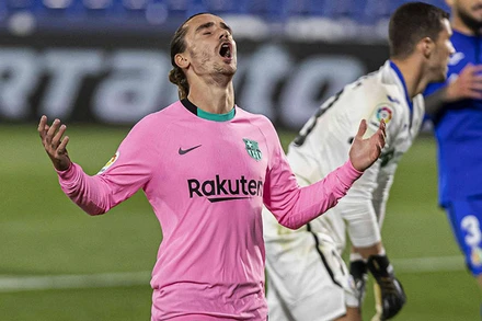 Antoine Griezmann là nỗi thất vọng của Barca.