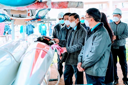 Lãnh đạo thành phố Hải Phòng kiểm tra, đôn đốc các hạng mục công trình phục vụ các môn thi đấu SEA Games 31 tại Trung tâm huấn luyện đua thuyền Hải Phòng.