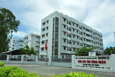 Nhà lưu trú của công nhân tại khu chế xuất Tân Thuận, TP Hồ Chí Minh. (Ảnh minh họa: Sadeco)