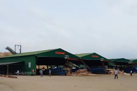 Hiện trường, nơi xảy ra vụ tai nạn lao động chết người.