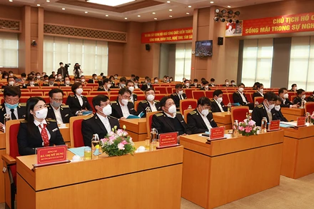 Đại hội lần thứ nhất Phân hội Kiểm toán viên Nhà nước Việt Nam. (Ảnh: PHƯƠNG VÂN)