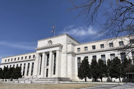 Trụ sở Cục Dự trữ liên bang Mỹ (Fed) tại Washington, D.C. (Ảnh: AFP/TTXVN)