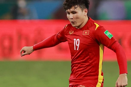 Quang Hải đang trong quá trình đám phán gia hạn hợp đồng lần cuối cùng với Hà Nội FC. (Ảnh: TTXVN)