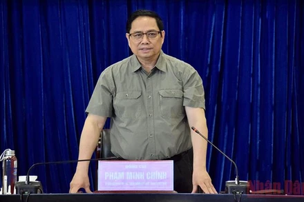 Thủ tướng Chính phủ Phạm Minh Chính phát biểu tại buổi làm việc.