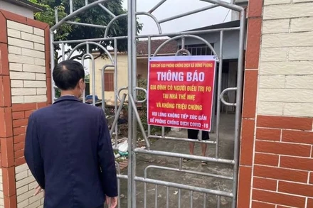 Mô hình điều trị F0 tại nhà ở huyện Tiền Hải (tỉnh Thái Bình).