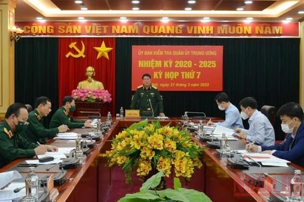 Đại tướng Lương Cường chủ trì cuộc họp. (Nguồn: tienphong.vn)