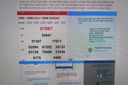 Một hình thức lừa đảo bán số lô, đề trên mạng xã hội Facebook.