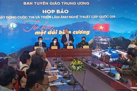 Họp báo phát động Cuộc thi và Triển lãm (Ảnh: ĐĂNG KHOA)