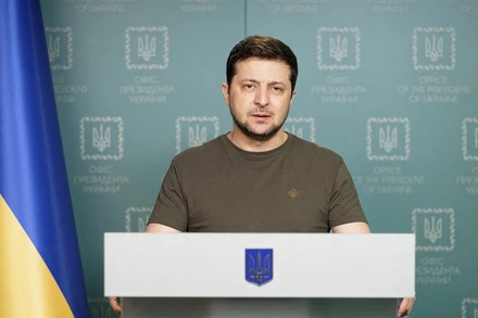 Tổng thống Ukraine Volodymyr Zelensky. (Ảnh: Reuters)