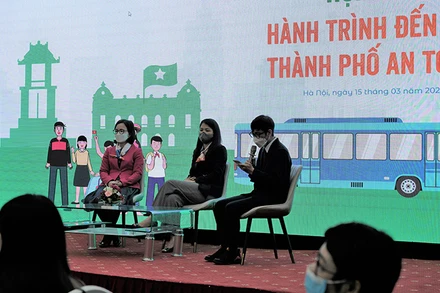 Chia sẻ ý kiến tại chương trình (Ảnh: Plan International Việt Nam).