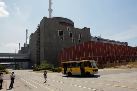 Ảnh tư liệu: Toàn cảnh nhà máy điện hạt nhân Zaporizhzhia tại Ukraine, tháng 12/2008. (Nguồn: Reutetrs)