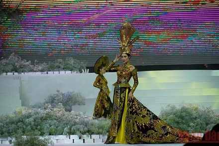 Một tiết mục biểu diễn trong lễ khai mạc.