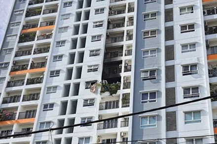 Căn hộ nơi xảy ra vụ cháy.