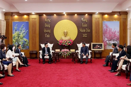 Quang cảnh buổi thăm và làm việc tại Tỉnh ủy Lâm Đồng.