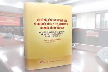 Cuốn sách “Một số vấn đề lý luận và thực tiễn về chủ nghĩa xã hội và con đường đi lên chủ nghĩa xã hội ở Việt Nam”. (Nguồn: Tạp chí Tuyên giáo)
