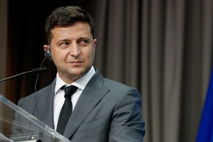 Tổng thống Ukraine Volodymyr Zelensky. (Ảnh: Reuters)