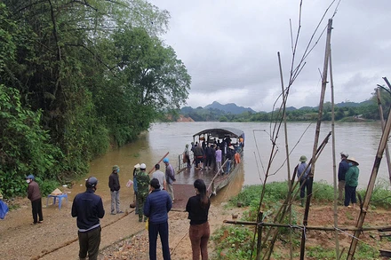 Bến đò thôn Chợ, xã Xuân Vân, huyện Yên Sơn nơi xảy ra vụ việc.
