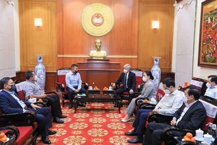 Quang cảnh buổi tiếp. Ảnh: Báo Đại đoàn kết