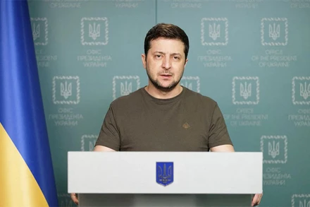Tổng thống Ukraine Volodymyr Zelensky. (Ảnh: Reuters)
