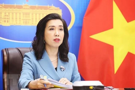 Người phát ngôn Bộ Ngoại giao Lê Thị Thu Hằng. (Ảnh: TTX)