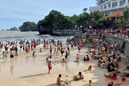 Các bãi biển Cát Bà đã mở cửa đón du khách.