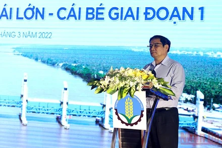 Thủ tướng Phạm Minh Chính phát biển tại lễ khánh thành.