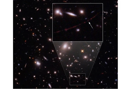 Earendel là ngôi sao nằm xa Trái đất nhất từng được quan sát thấy. (Ảnh: NASA)