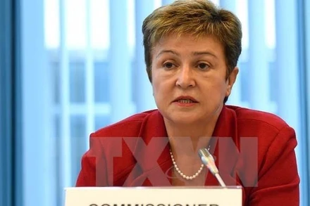 Tổng Giám đốc Quỹ Tiền tệ quốc tế (IMF) Kristalina Georgieva. (Ảnh: AFP/VNA)