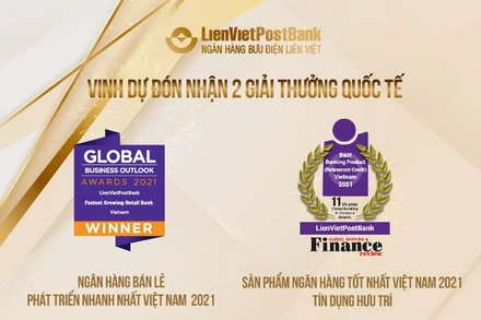 LienVietPostBank vinh dự nhận 2 giải thưởng quốc tế uy tín