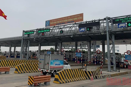 Thí điểm chỉ thu phí ETC tại tuyến cao tốc Hà Nội-Hải Phòng.