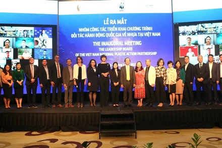 Ra mắt Nhóm công tác triển khai Chương trình Đối tác hành động quốc gia về nhựa tại Việt Nam. (Ảnh: baotainguyenmoitruong.vn)