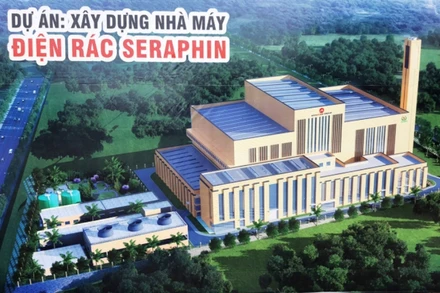 Phối cảnh nhà máy điện rác Seraphin sau khi hoàn thành. (Ảnh: BTC)