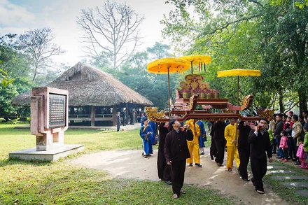 Lễ rước Thành hoàng làng Tân Lập, xã Tân Trào, huyện Sơn Dương (tỉnh Tuyên Quang), nét văn hóa truyền thống thu hút đông đảo du khách.