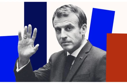 Tổng thống Emmanuel Macron chính thức ra tranh cử nhiệm kỳ 2. (Ảnh: Le Monde)