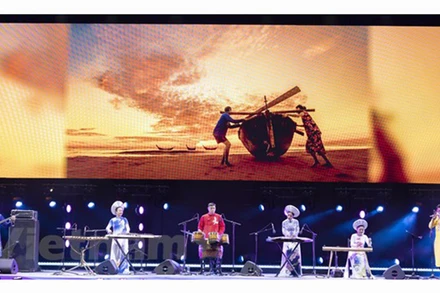 Quảng bá hình ảnh Quảng Nam - Địa điểm du lịch xanh đến khách quốc tế tại EXPO 2020 Dubai. (Nguồn: Vietnam+)