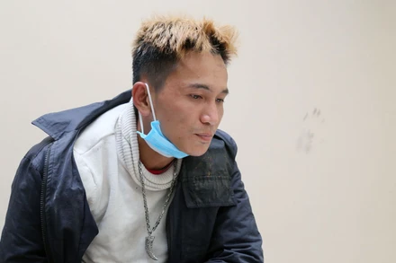 Đối tượng Nguyễn Viết Hoài bị bắt giữ. (Ảnh: Công an cung cấp)