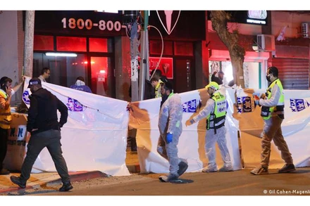 Hiện trường vụ xả súng. (Nguồn: AFP)